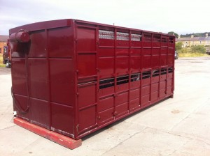 livestock container box sold price houghton mileage